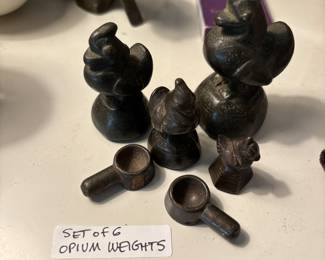 Set of opium weights
