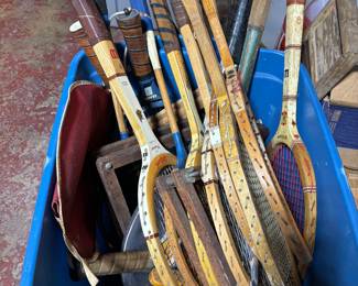 Wood tennis rackets