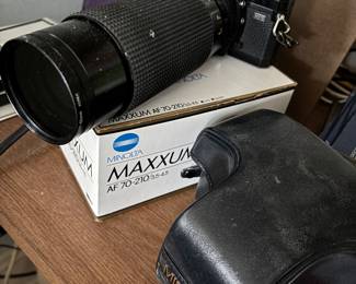 Minolta camera with 2 lenses