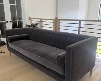 Two Gray Velvet Sofas From Atelier Home