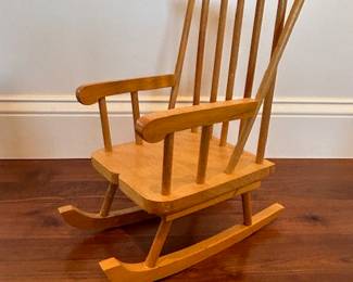Solid Wood Doll [American Girl size] Rocker