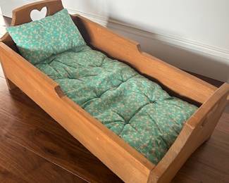 Handcrafted Pine Doll [American Girl size] Bed  