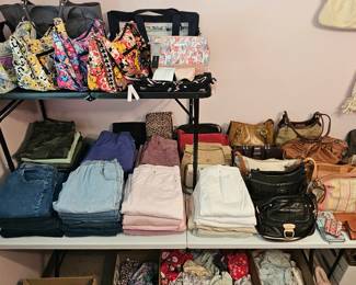 Ladies Pants Varying from Sizes 10-12, Some Petites and Altered, Some Plus Sizes Available Also