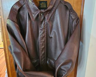 Avirex USA Type A-2 Leather Flight Bomber Jacket
