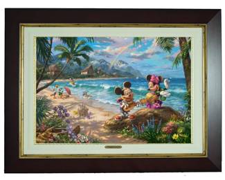 Kinkade Mickey and Minnie in Hawaii