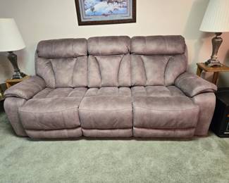Electric dual reclining sofa