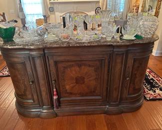 Thomasville Hills of Tuscany Bibbino Marble Top Sideboard 