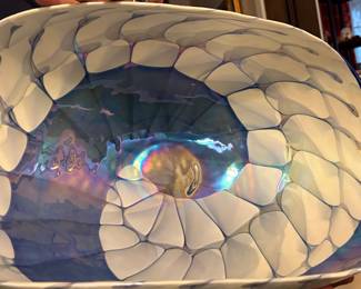 Yalos Murano glass clam shell