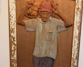 Lazaro Niebla Signed. Cuban Carved Wood sculpture