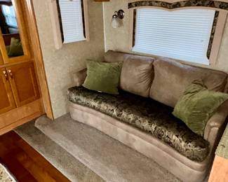 Inside the camper