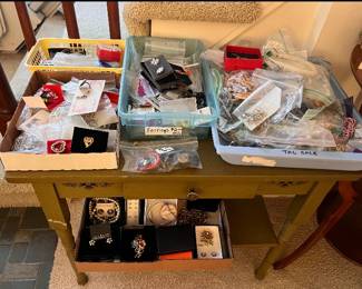 Large assortment of costume jewelry