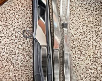 Vintage MCM Viking carving knife set