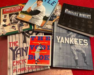 Several "coffee table type" hard back sports books