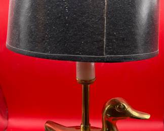 Brass Duck Lamp