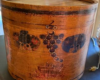 Vintage Wood Hat Box