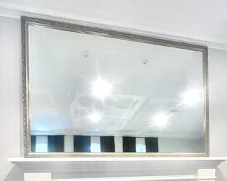 80" x 50" Large Mantle Mirror with Decorative Gilt frame. $449.00