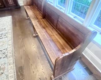 Arhaus "Kensington" Barnwood Church Pew Crafted from aged Pine. $599.00