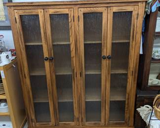 Vintage Solid Wood Cabinet with Shelves