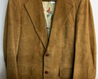 Vintage Men's Corbin Suede Leather Jacket Size Large