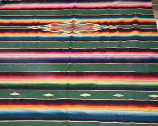 Antique Mexican Serape Blanket