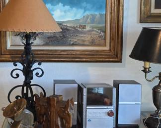 Panasonic Stereo - Table Lamps - Western Decor