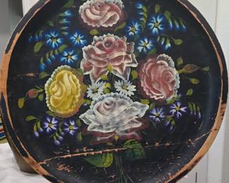 Wooden Oversized Antique Tray