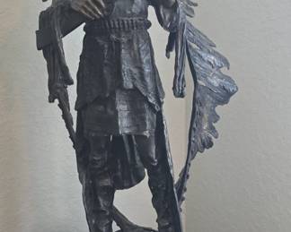 "War" Indian Bronze by Kauba