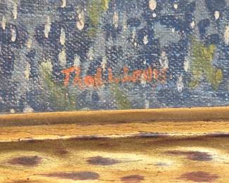 Signature on Bluebonnet Painting