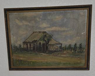 37. First Capitol of Texas painting by Grace Scho Shock
12 x 15