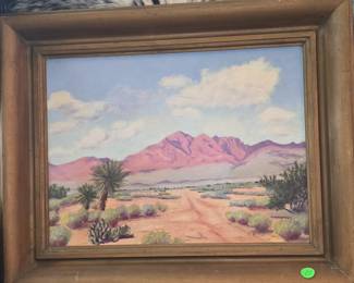 17. Western Painting by C. Miller 21 x 17