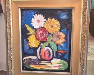 1. Painting by Bill Perisho "Mid Summer Jewels" 30" x 26