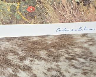 Cactus in Bloom Poster