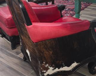 Side View of Red Chair