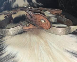 Cowboy Spurs with Leather Strap
