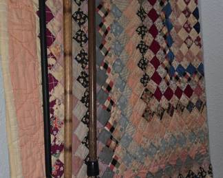 Vintage Handmade Quilt  - Walking Canes