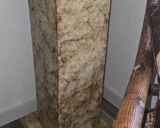 Rustic Tin Pedestal