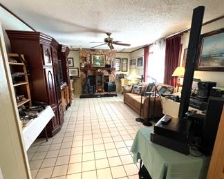 View of Family Room - Great Electronics: Admiral - Pioneer - Sharp - GE - Bose - Sanyo - Panasonic - Goldstar - Apex - Onkyo - Canon….