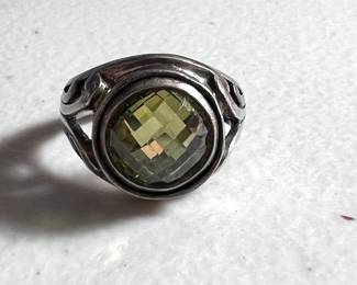 Sterling Citrine Ring - Size 7