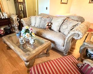 Sofa & Coffee Table with matching End Table