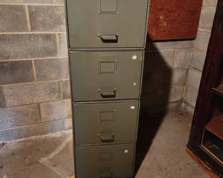 60s Metal Filing Cabinet