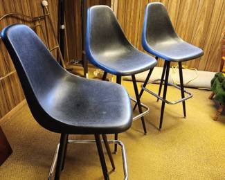 Eames Like Stools (Go With 60's 70s Bar)