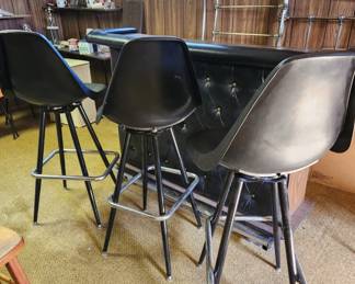 Eames Like Stools (Go With 60's 70s Bar)