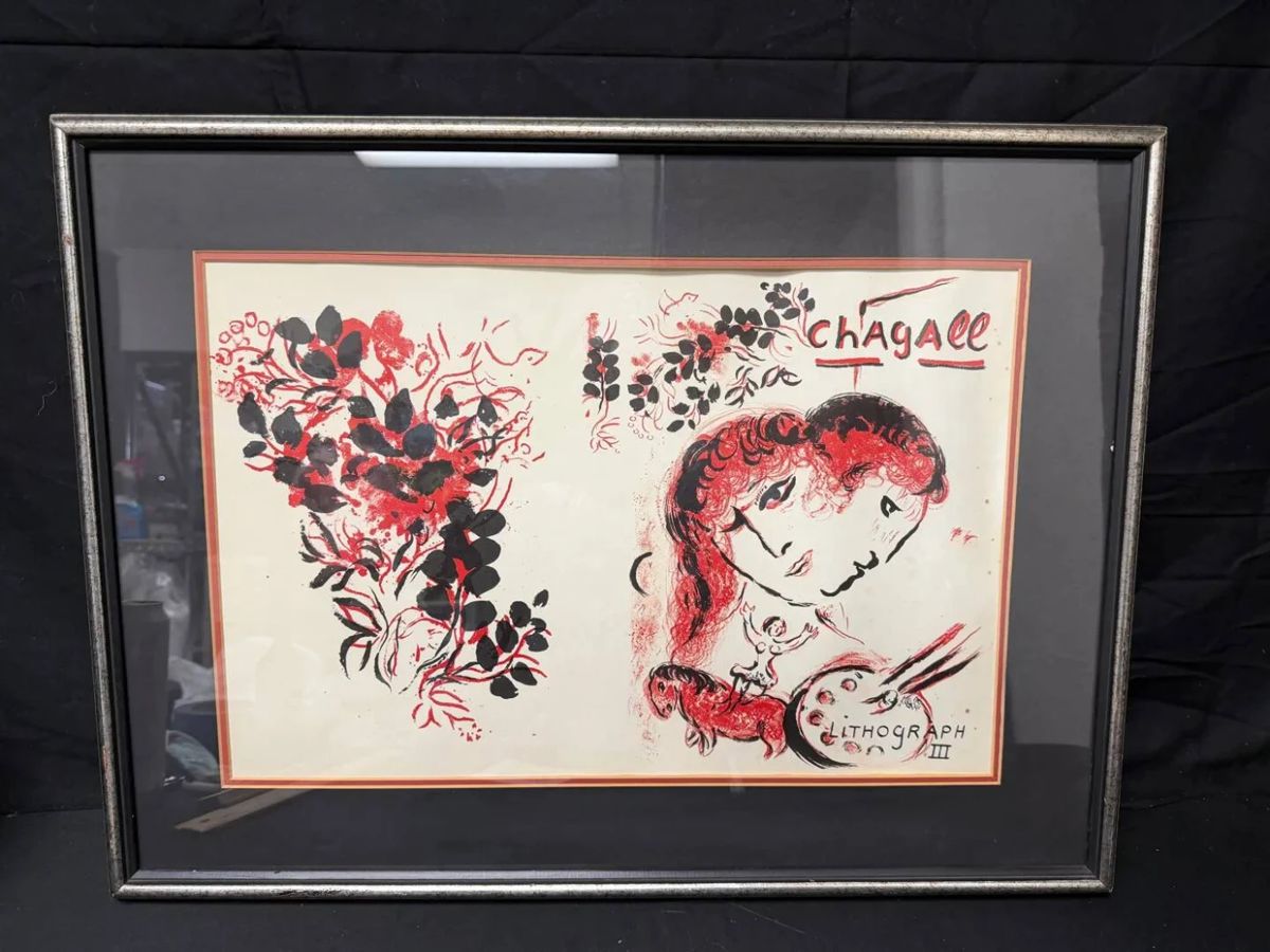 BR126VChagall Litho Book III Colored Lithograph