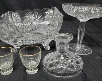 BR147Vintage Crystal Kitchen Items