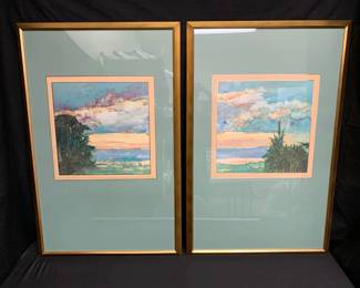 BR161Wall Art Evening Clouds