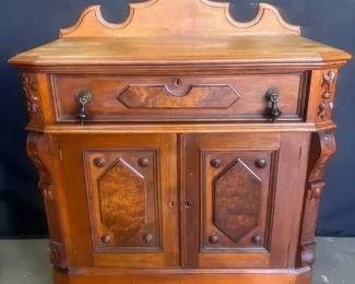 FL112VAntique Victorian Washstand Cabinet