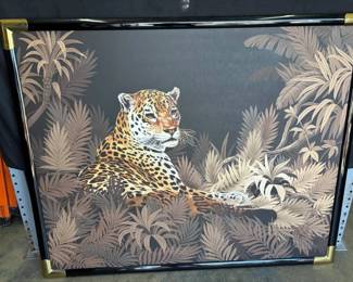 BR108Leopard In Jungle Painting