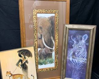 BR156Elephant Print By P.M. Fitzpatrick  More