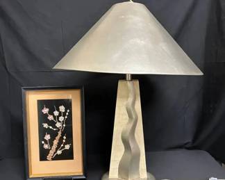 BR109Modern Lamp  Shadow Box Art