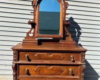 FL120Antique Victorian Dresser